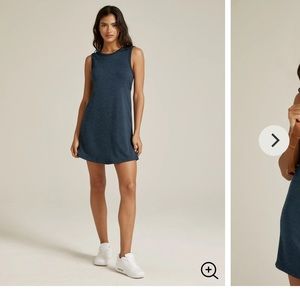 Beyond. Yoga out of town navy dress small
